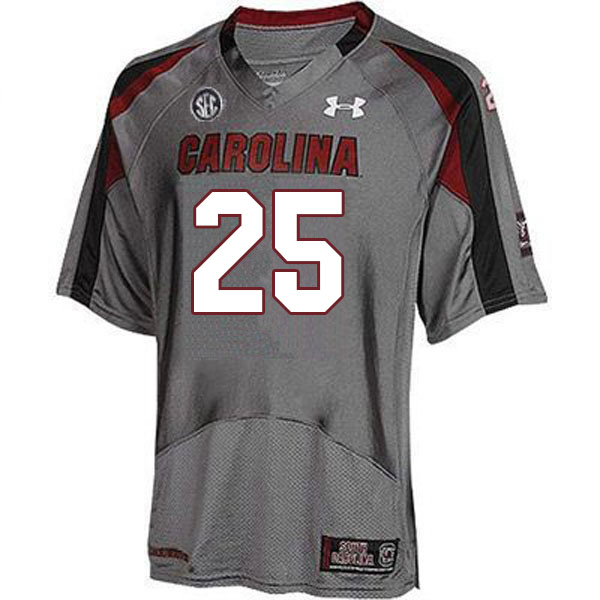 Men #25 Rashad Amos South Carolina Gamecocks College Football Jerseys Sale-Gray